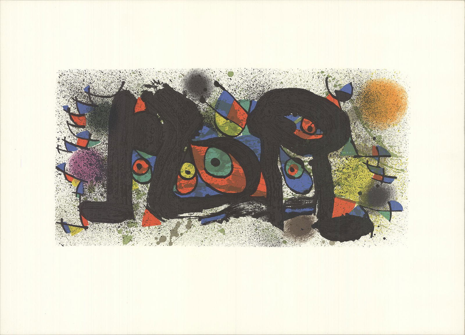 Joan Miro - Sculpture plate I - 1974 Lithograph 21.5" x (1 of 5)