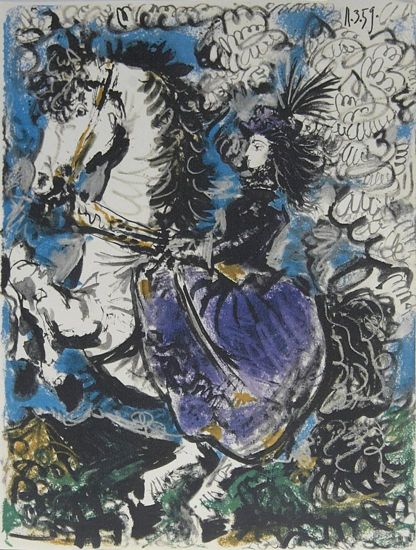 Pablo Picasso - Woman on Horseback - 1960 Lithograph (1 of 1)