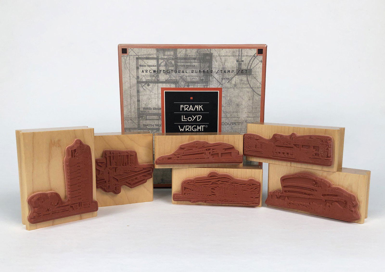 Frank Lloyd Wright - Architectural Rubber Stamp Set - (1 of 1)