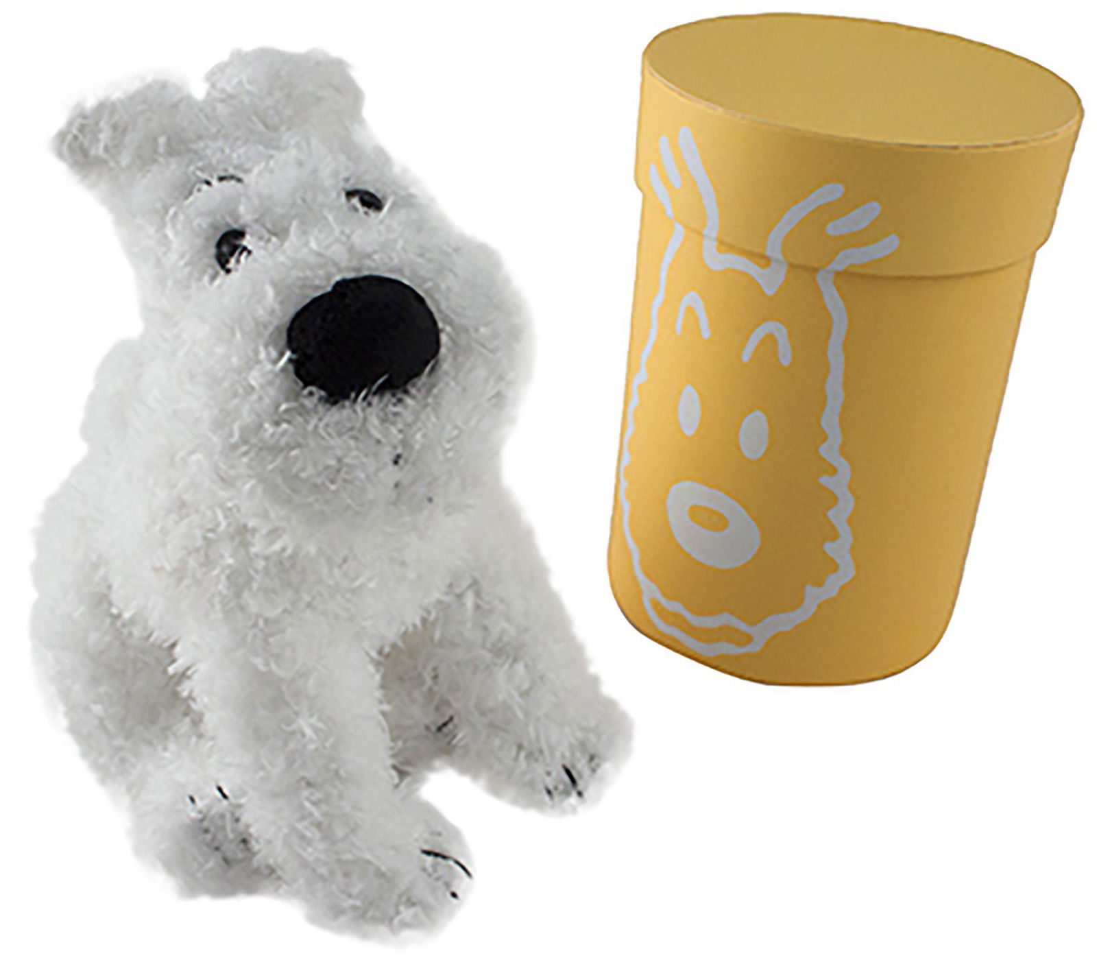 Herge - Snowy-Milou (Small) - 2016 7.75" x 4": "Snowy-Milou (Small)" by Herge, 2016 Unsigned Plush Doll. Paper size is 7.75 x 4 inches, with an image size of 7.75 x 4 inches. The Plush Doll is from an unknown edition size. and is not framed. The c