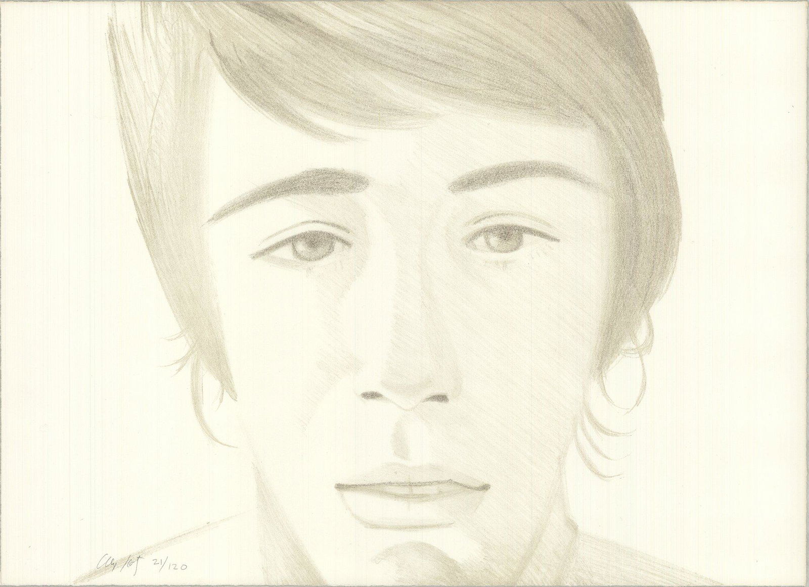 Alex Katz - Vincent, 1972 - 1972 Lithograph - SIGNED (1 of 1)