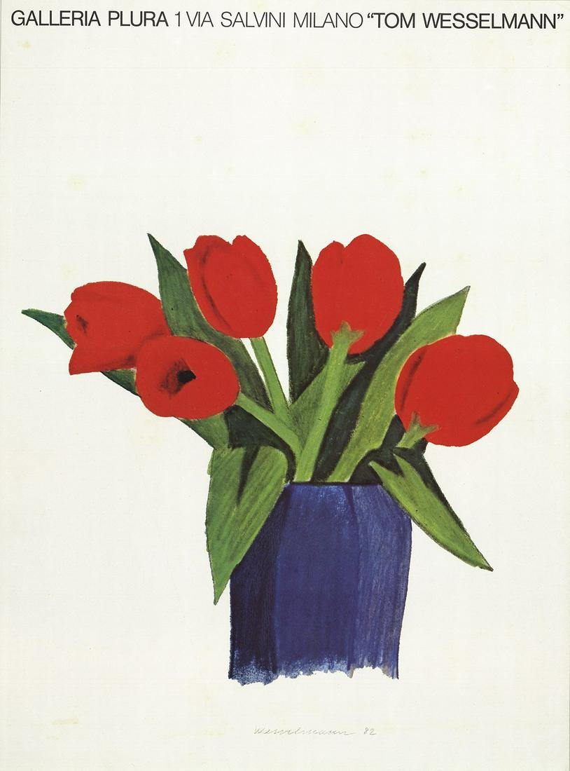 Tom Wesselmann - Tulips in a Vase - 1985 Offset (1 of 1)