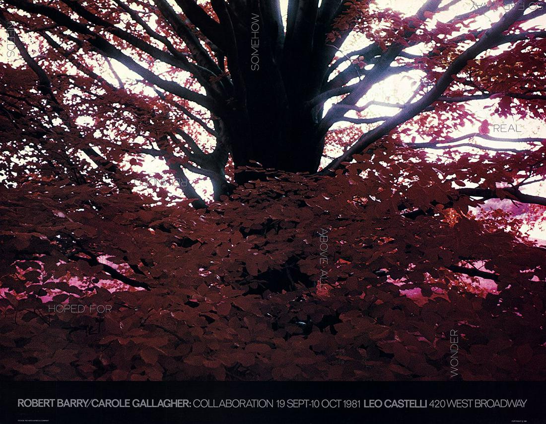 Robert Barry - Hoped For... - Offset Lithograph 22.75": "Hoped For..." by Robert Barry, Unsigned Offset Lithograph. Paper size is 22.75 x 29.5 inches, with an image size of 20.25 x 29.5 inches. The Offset Lithograph is from an edition size of 500 and is no