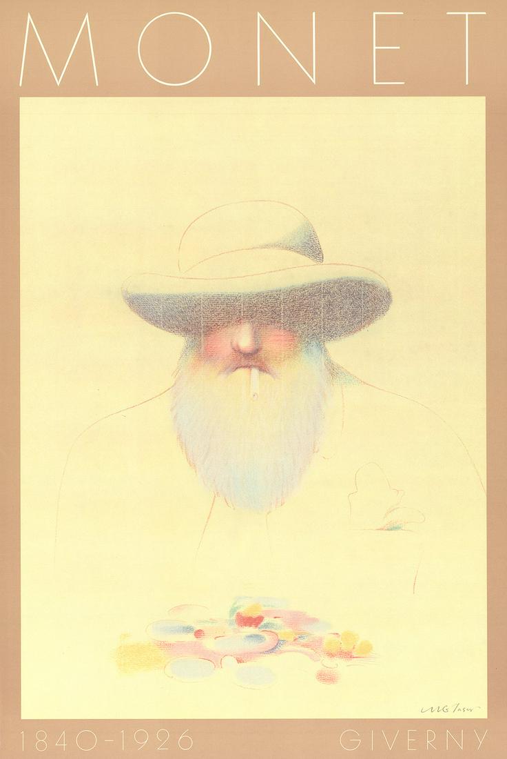 Milton Glaser - Portrait of Monet - Offset Lithograph (1 of 1)