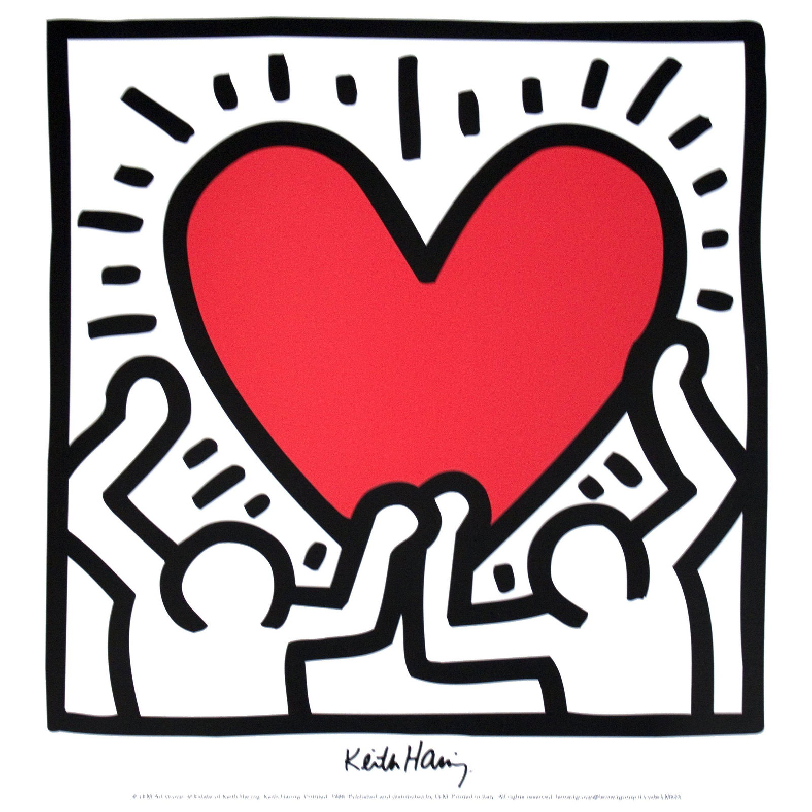 Keith Haring - Untitled (1988) - Offset Lithograph (1 of 1)