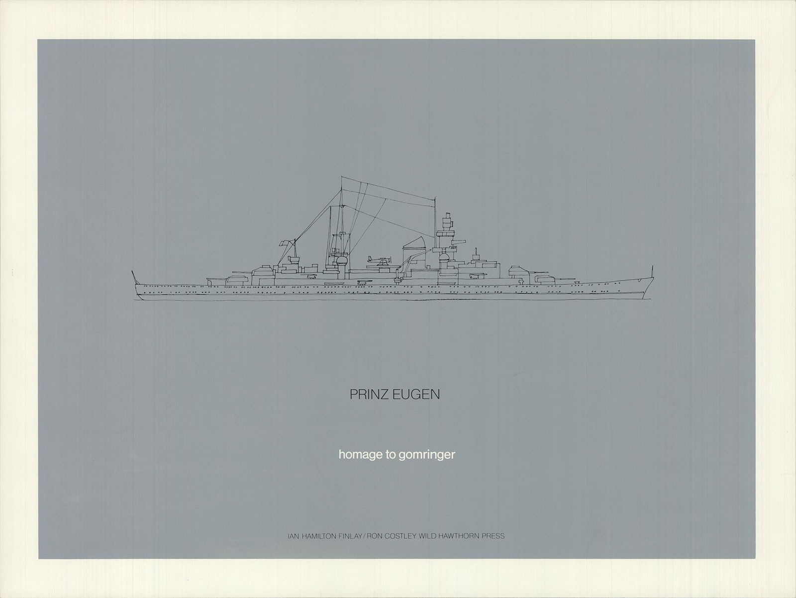 Prinz Eugen - Homage to Gomringer - Lithograph 15" x (1 of 1)