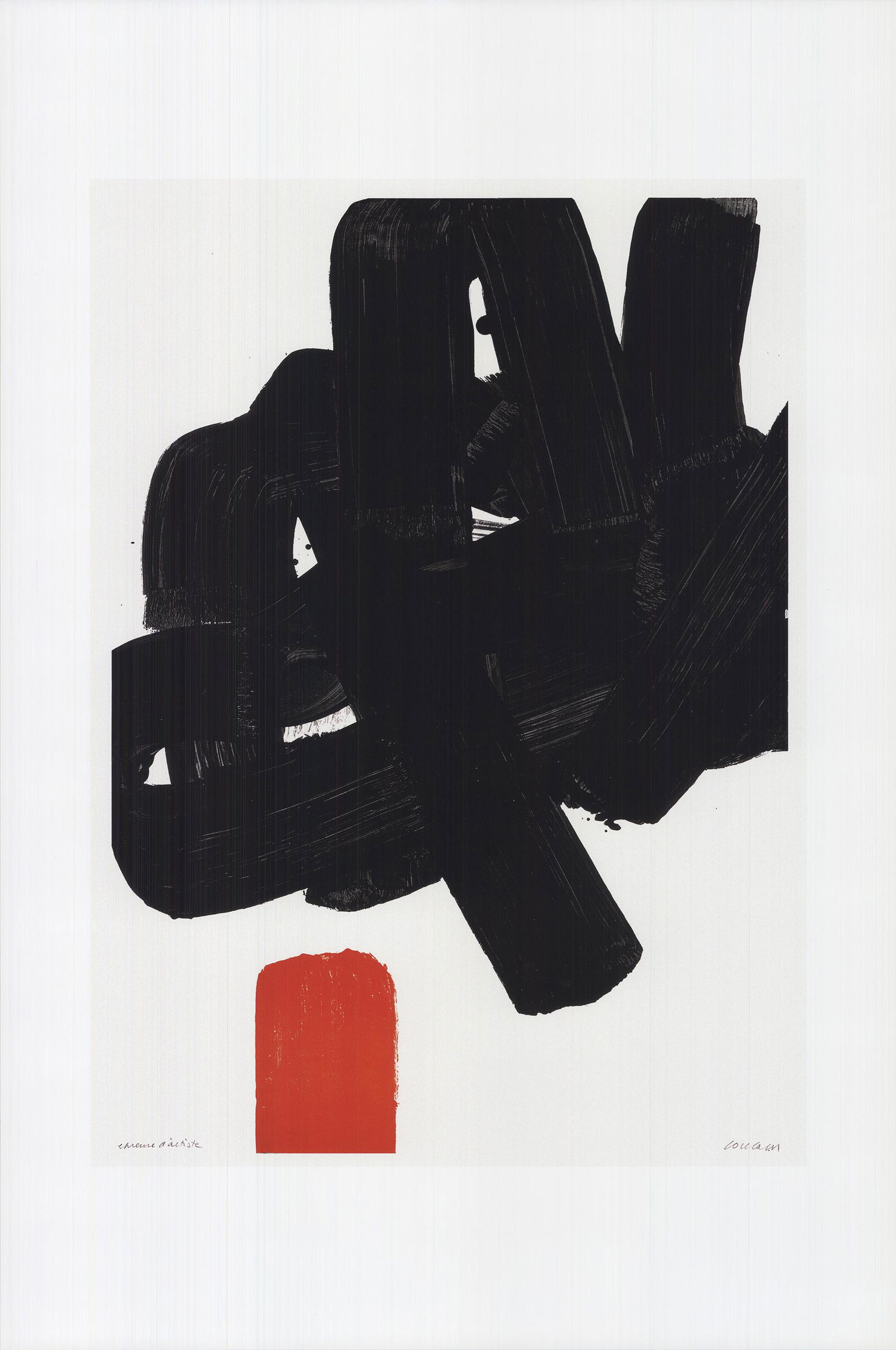 Pierre Soulages - Lithographie no. 24B - Offset (1 of 1)