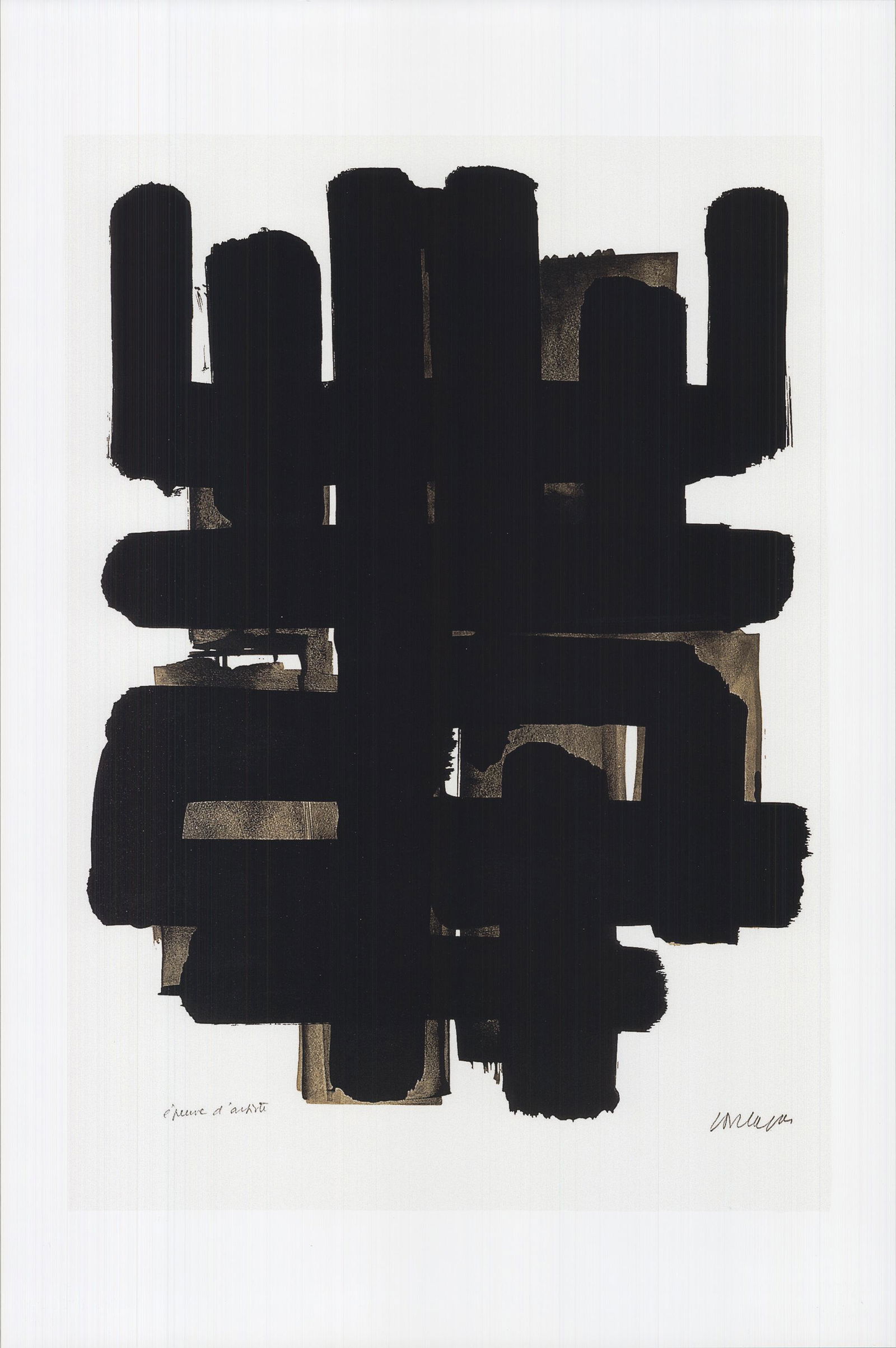 Pierre Soulages - Lithographie No. 3 - Offset (1 of 1)