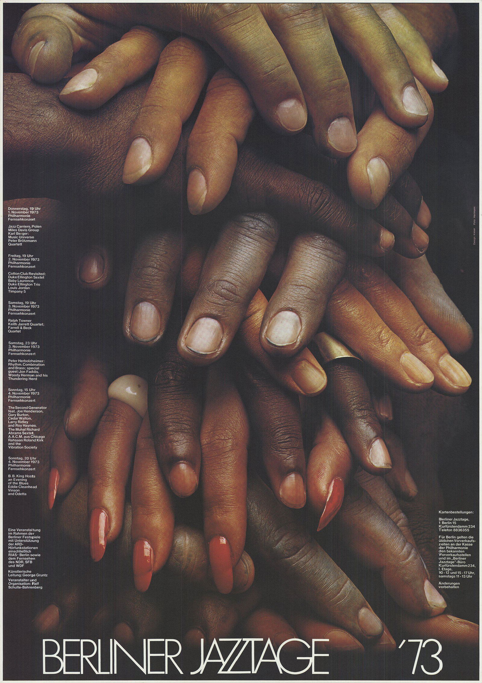 Gunther Kieser - Berliner Jazztage 1973 - 1973 Offset: "Berliner Jazztage 1973" by Gunther Kieser, 1973 Unsigned Offset Lithograph. Paper size is 47 x 33 inches, with an image size of 47 x 33 inches. The Offset Lithograph is from an unknown edition size.