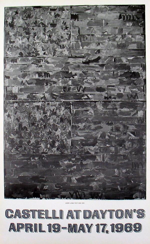 10 Johns 1969 Two Flags Posters: Selling a Pack of 10 identical posters by Johns. Reference #: ULPKAW1691 Artist Name: Johns, Jasper Title: Two Flags Medium: Offset Lithograph Edition Size: 800 Year: