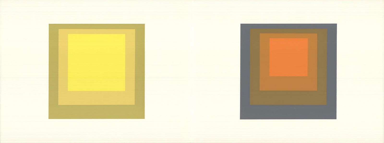 Josef Albers - Formulation: Articulation Portfolio 2, Folder 24 - 1972 Serigraph 15" x 40" (1 of 3)