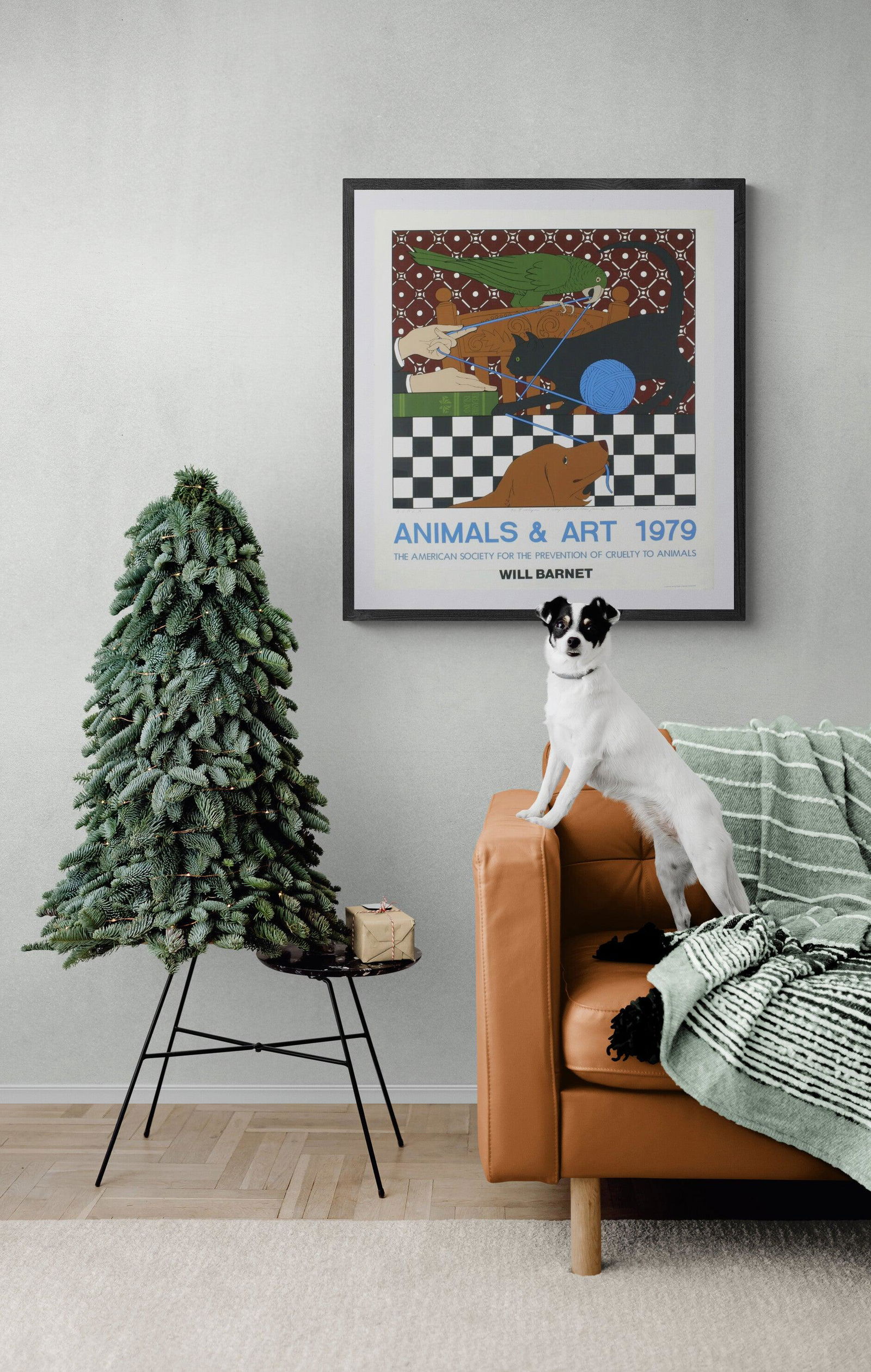 Will Barnet - Polly, Minou and Eon - 1979 Serigraph - SIGNED 38" x 34": "Polly, Minou and Eon" by Will Barnet, 1979 Signed Serigraph. Paper size is 38 x 34 inches, with an image size of 27.5 x 30 inches. The Serigraph is from an edition size of 75 and is not framed. The c