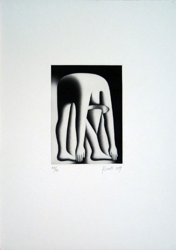 Signed 1989 Kostabi Body By Jake Etching: Reference #: ULYY1441-B Artist Name: Kostabi, Mark Title: Body By Jake Medium: Etching Edition Size: 56 Year: 1989 Paper Size: 21 x 15 inches Image Size: 8.5 x 6 inches Condition: A: Mint Notes: Body