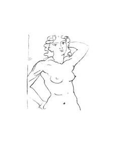 Andre Derain - Buste de Femme - 1972 Lithograph 12.75" x 9.75": "Buste de Femme " by Andre Derain, 1972 Unsigned Lithograph. Paper size is 12.75 x 9.75 inches, with an image size of 12.75 x 9.75 inches. The Lithograph is from an edition size of 800 and is not