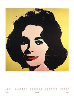 Andy Warhol - Early Colored Liz - 1990 Offset Lithograph 24.5" x 19": "Early Colored Liz" by Andy Warhol, 1990 Unsigned Offset Lithograph. Paper size is 24.5 x 19 inches, with an image size of 15.75 x 15.75 inches. The Offset Lithograph is from an unknown edition size.