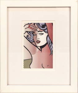 Roy Lichtenstein - Nude with Blue Hair - 1997 Offset Lithograph 11.5" x 9.25"