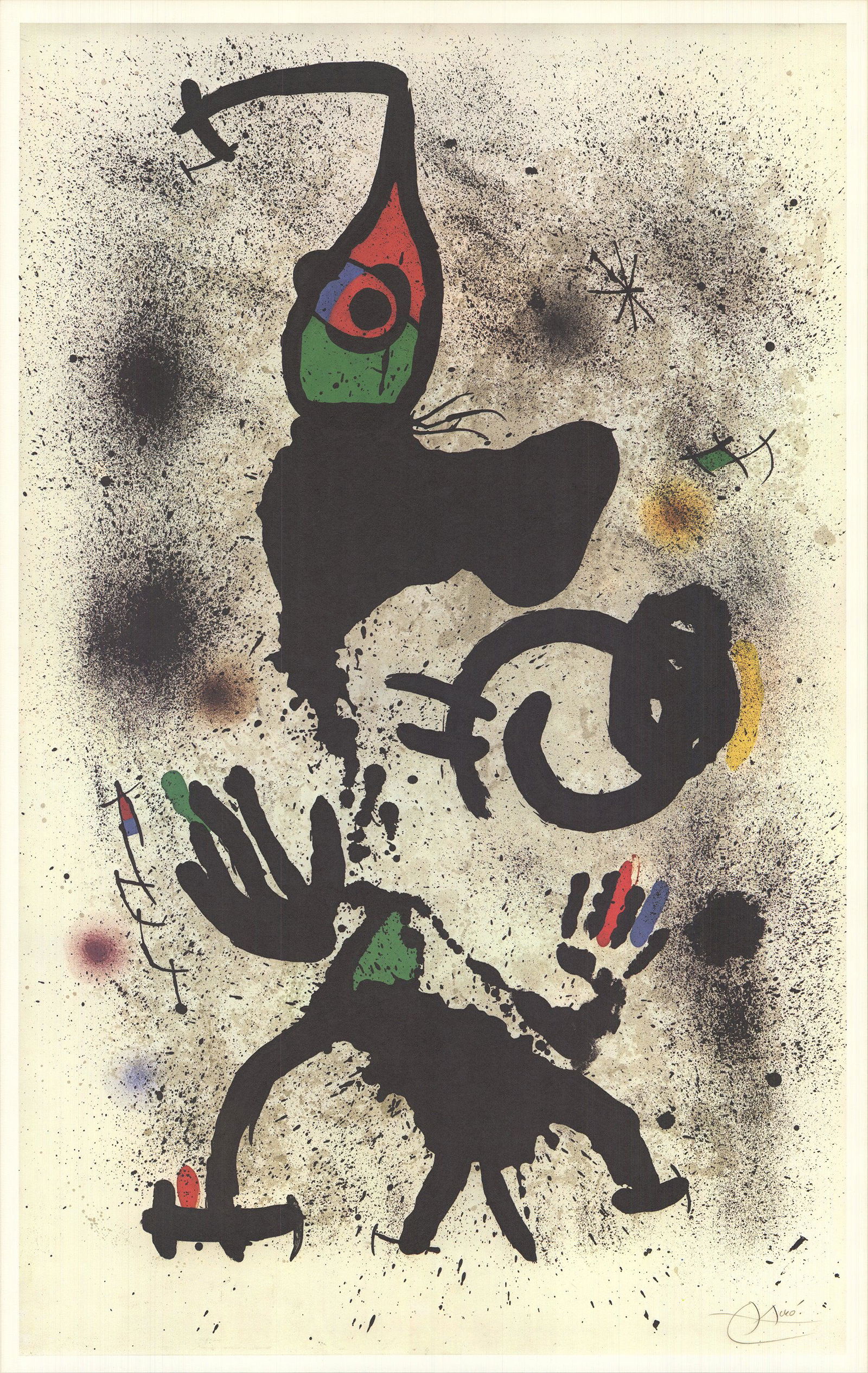 Joan Miro - Traversing - 1979 Offset Lithograph 33.25" x 21.25" (1 of 1)