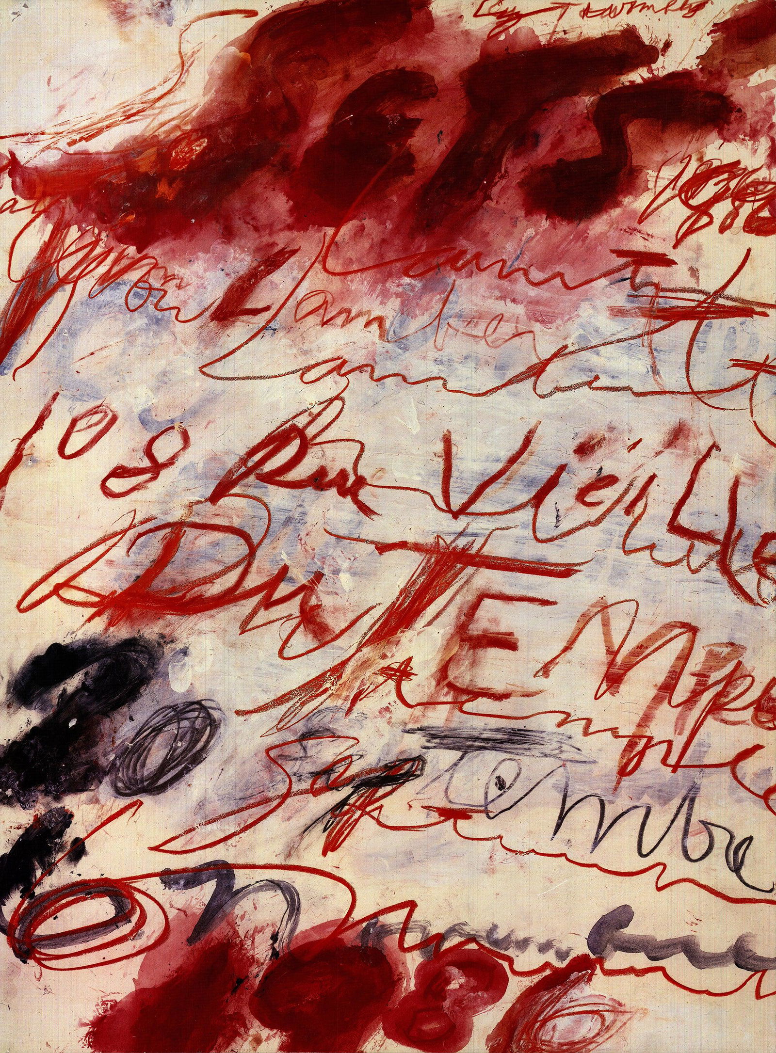 Cy Twombly - Yvon Lambert Paris - 1986 Offset Lithograph 29.75" x 22" (1 of 3)