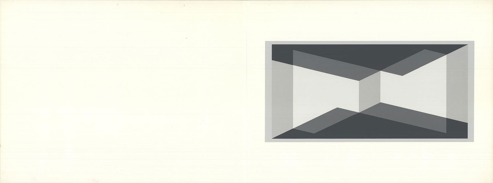 Josef Albers - Formulation: Articulation IV - 1972 Serigraph 15" x 40" (1 of 3)