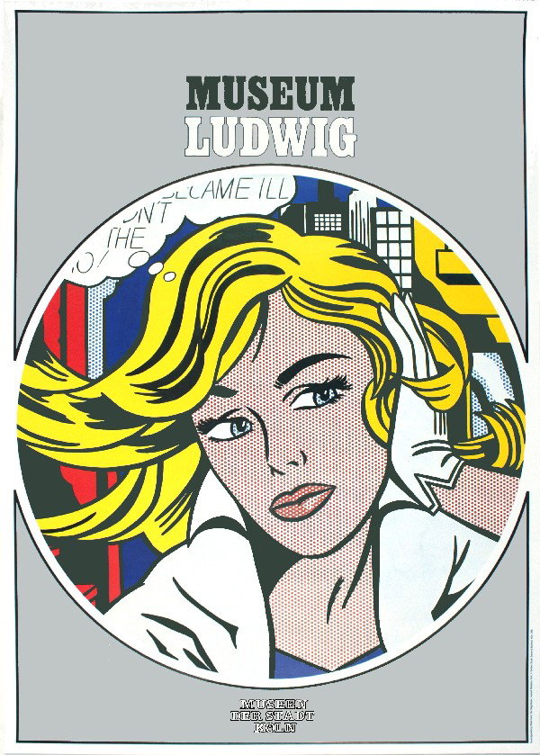 1980 Lichtenstein M-Maybe (detail) Poster: Reference #: ULYY9190 Artist Name: Lichtenstein, Roy Title: M-Maybe (detail) Medium: Offset Lithograph Edition Size: Unknown Year: 1980 Paper Size: 33 x 23.5 inches Image Size: 22 x 22 inches Conditio
