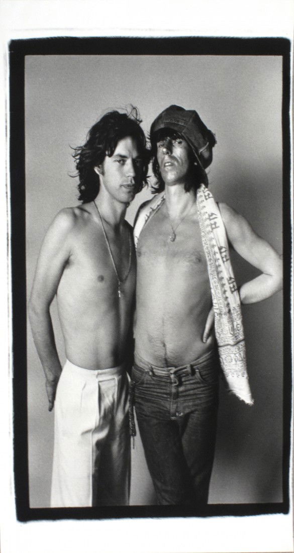 Leibovitz Mick Jagger & Keith Richards Photo: Reference #: ULYY9825 Artist Name: Leibovitz, Annie Title: Mick Jagger and Keith Richards, Montauk Medium: Mixed Media Edition Size: limited Year: 1975 Paper Size: 19.25 x 12.5 inches Image Size: 16 x