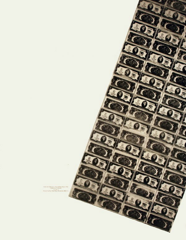 Warhol Eighty Two-Dollar Bills (Detail) Poster: Reference #: ULYY8938 Artist Name: Warhol, Andy Title: Eighty Two-Dollar Bills, Front and Rear (Detail) Medium: Offset Lithograph Edition Size: Unknown Year: 1990 Paper Size: 24.5 x 19 inches Image Si