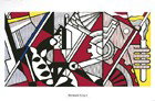 Lichtenstein Peace Through Chemistry Poster: Reference #: ULGH1468 Artist Name: Lichtenstein, Roy Title: Peace Through Chemistry Medium: Offset Lithograph Edition Size: 500 Year: Unknown Paper Size: 27.5 x 39.5 inches Image Size: 20.25 x 37 inch