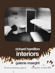 10 Hamilton 1981 Interiors Posters: Selling a Pack of 10 identical posters by Hamilton. Reference #: ULPKGH1176 Artist Name: Hamilton, Richard Title: Interiors Medium: Offset Lithograph Edition Size: Unknown Year: 1981 Paper Size: