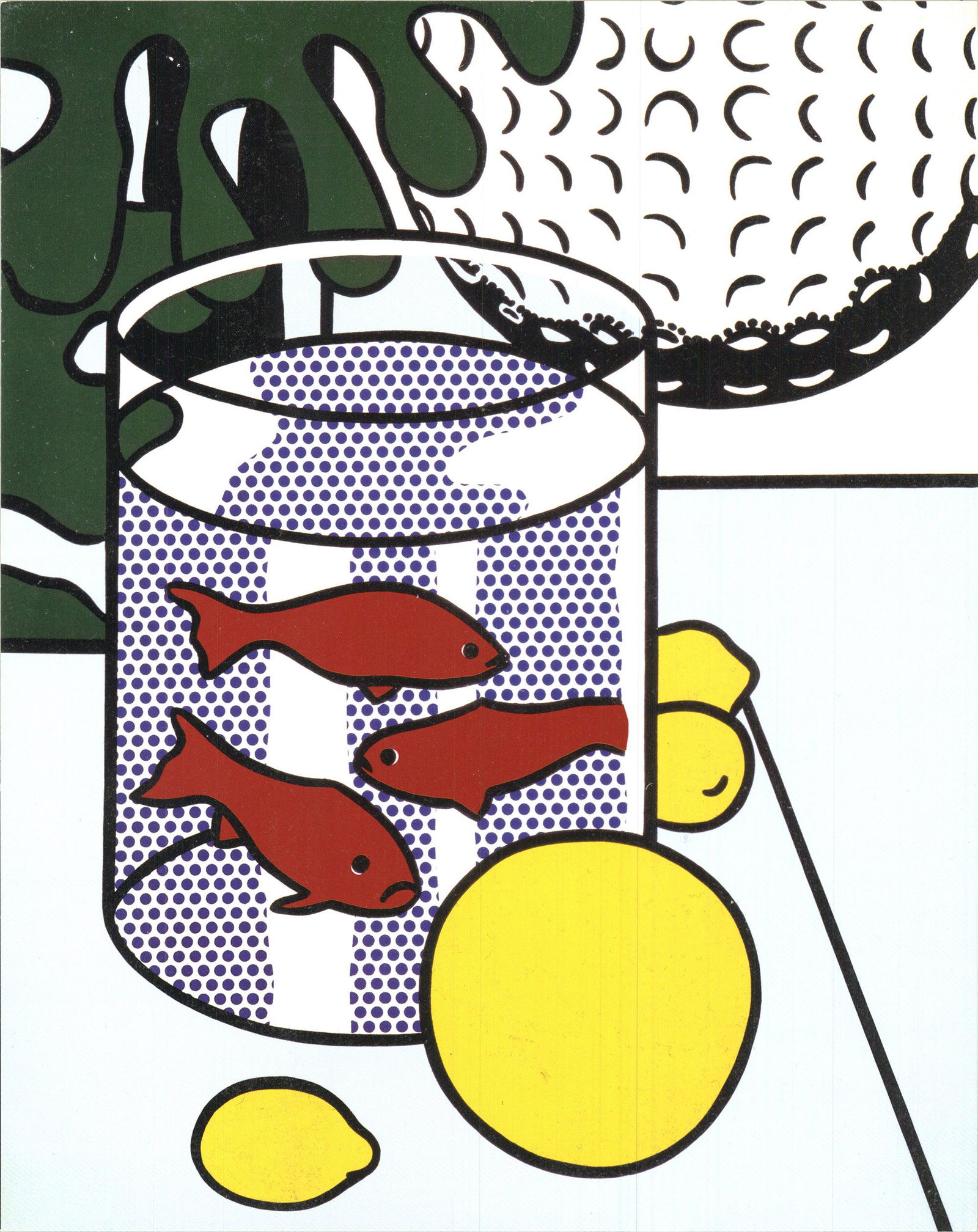 Roy Lichtenstein - Still Life with Goldfish Bowl - 1981 Serigraph 10.25" x 8" (1 of 3)