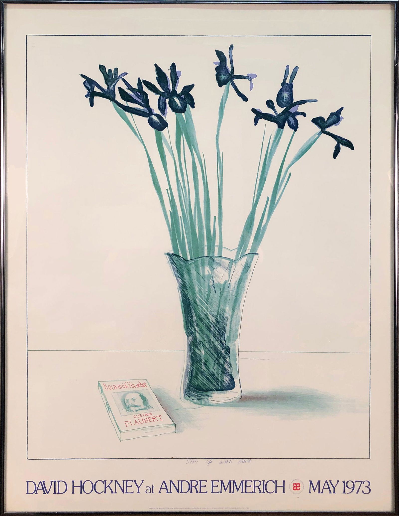 David Hockney - Still Life with Book - 1973 Offset Lithograph 32.75" x 25" (1 of 3)