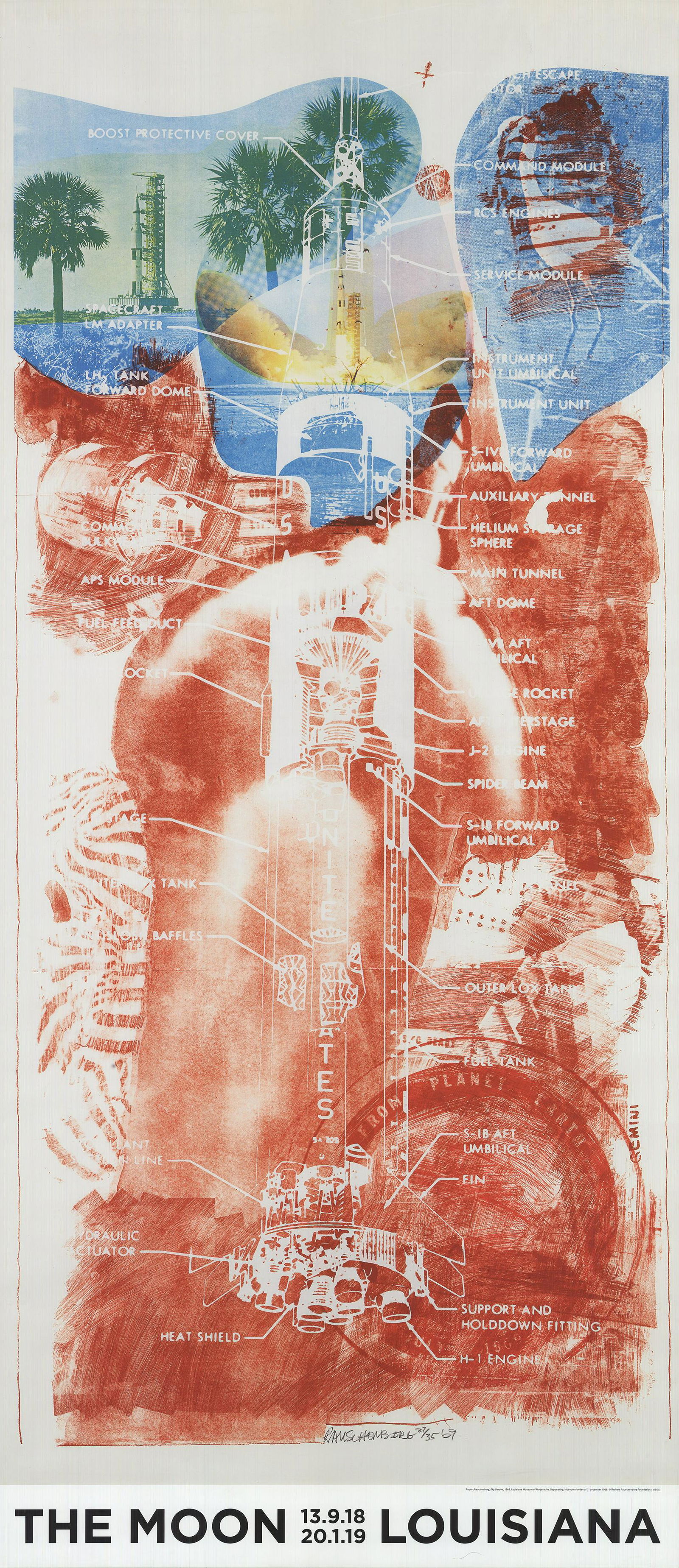 Robert Rauschenberg - Sky Garden - 2018 Offset Lithograph 54" x 23.5" (1 of 1)