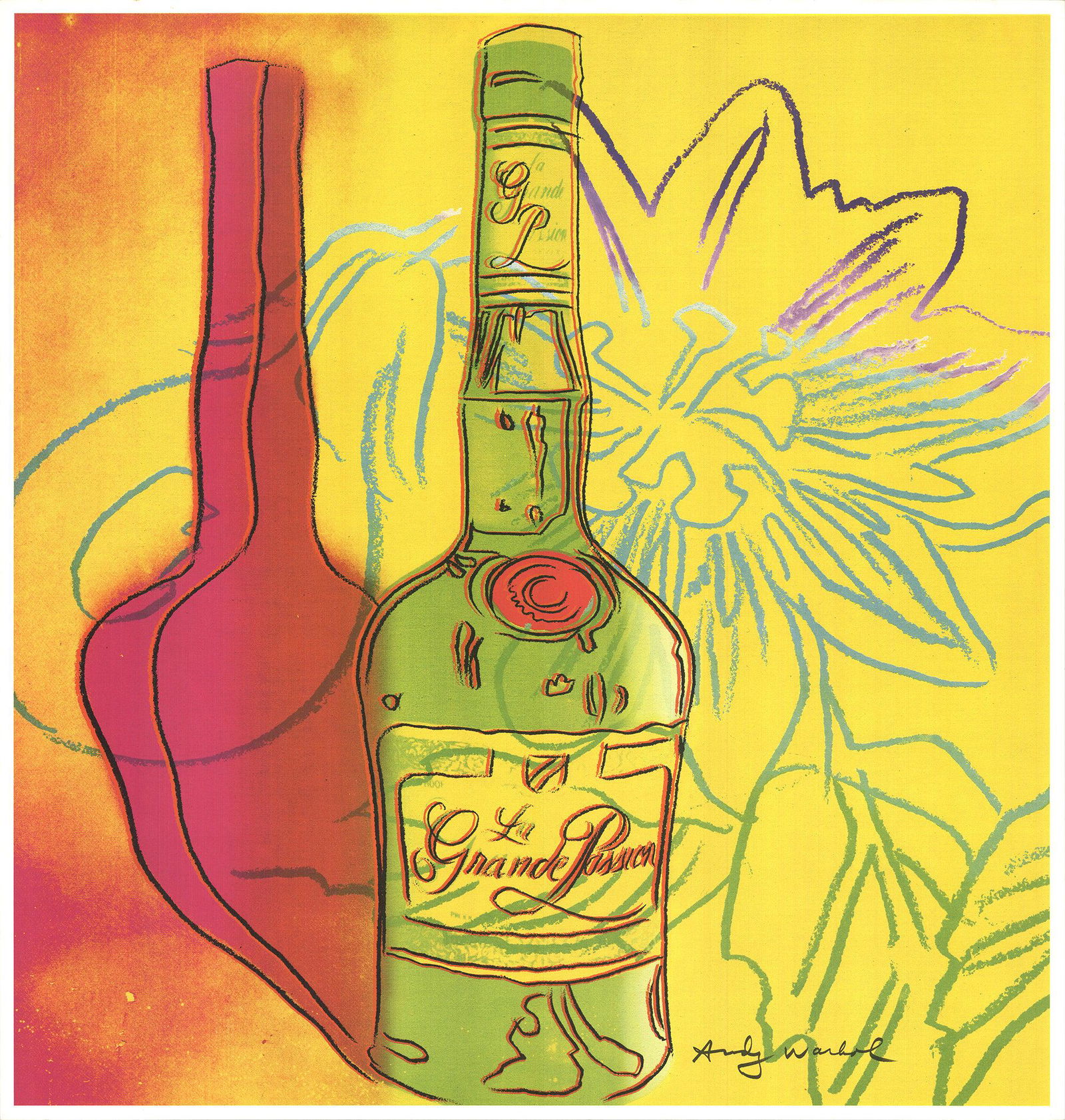 Andy Warhol - La Grande Passion - Offset Lithograph 39" x 37.25" (1 of 3)