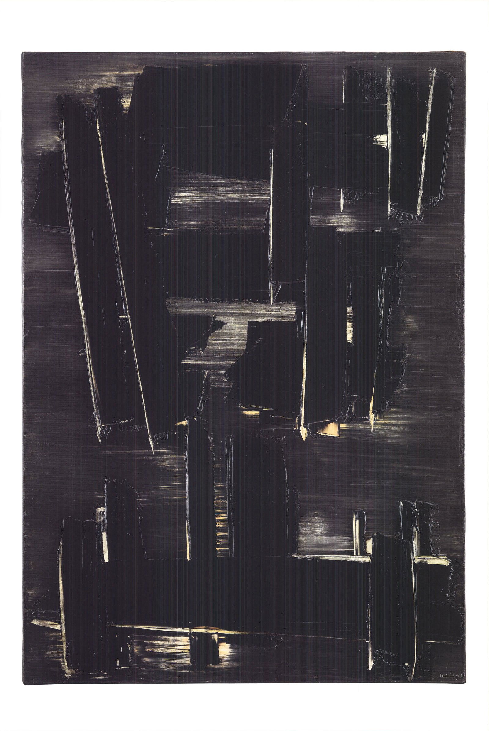Pierre Soulages - Painting August, 1958 - Offset Lithograph 23.75" x 15.75" (1 of 3)