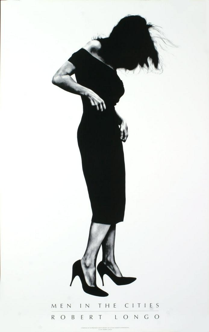 Robert Longo - Gretchen #2 - Offset Lithograph 39.75" x 25.5": "Gretchen #2" by Robert Longo, Unsigned Offset Lithograph. Paper size is 39.75 x 25.5 inches, with an image size of 39.75 x 25.5 inches. The Offset Lithograph is from an unknown edition size. and is n