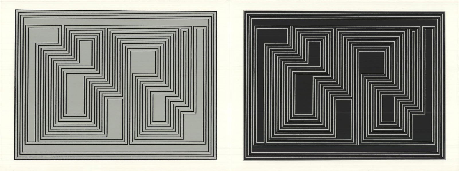 Josef Albers - Formulation: Articulation VII - 1972 Serigraph 15" x 40" (1 of 3)