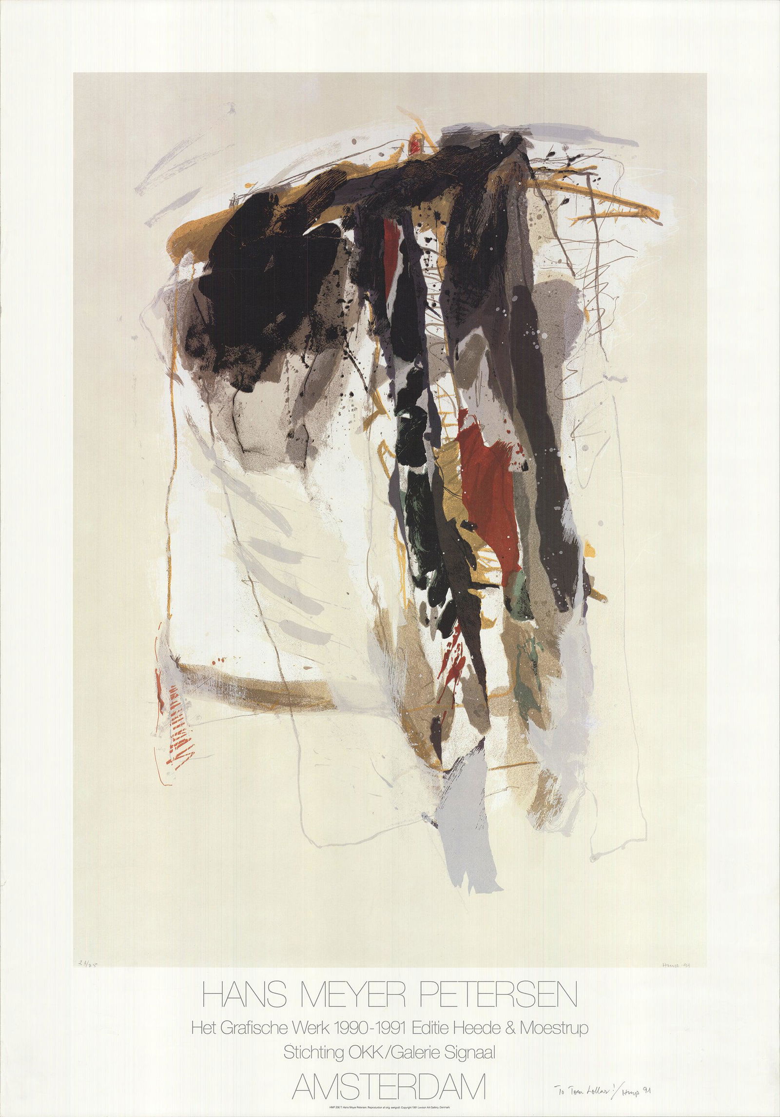 Hans Meyer Petersen - The Graphic Work 1990-1991 - 1991 Offset Lithograph - SIGNED 48.25" x 33.75" (1 of 4)