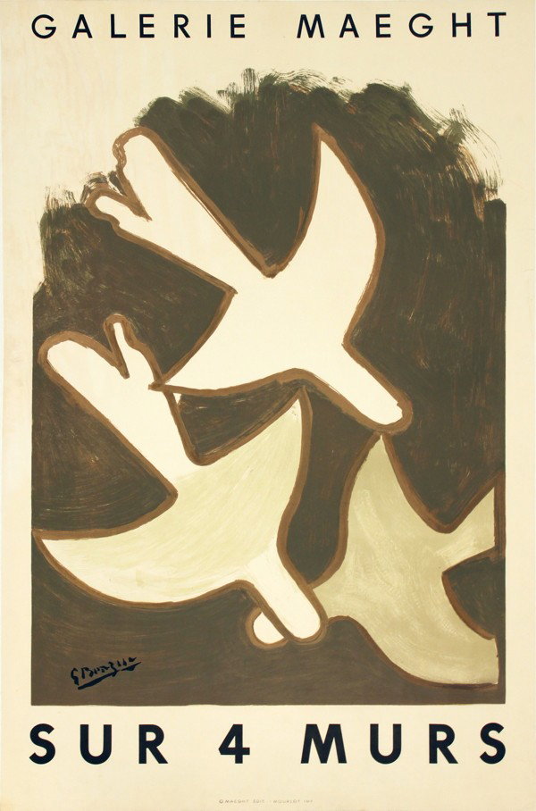 Braque Sur 4 Mars Mourlot Lithograph: Reference #: ULEF5783 Artist Name: Braque, Georges Title: Sur 4 Mars Medium: Lithograph Edition Size: Unknown Year: Unknown Paper Size: 28 x 18.25 inches Image Size: 22 x 16.25 inches Condition: C: Se
