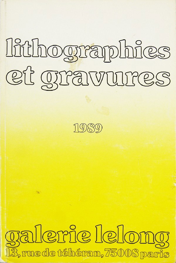 1989 Lithographies, Gravures, Livres Book: Reference #: ULXX2965-R Artist Name: Maeght Title: Lithographies, Gravures, Livres Medium: Book Edition Size: Unknown Year: 1989 Paper Size: 8.25 x 6 inches Image Size: 8.25 x 6 inches Condition: B: V