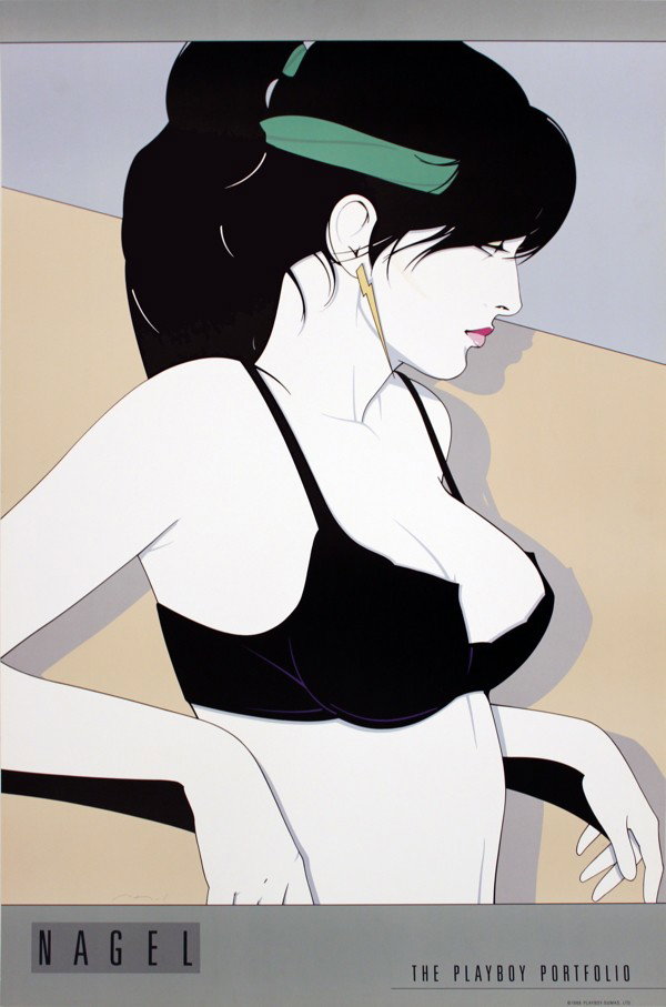 1988 Nagel Playboy Portfolio Poster: Reference #: ULYY9186 Artist Name: Nagel, Patrick Title: Playboy Portfolio Medium: Offset Lithograph Edition Size: Unknown Year: 1988 Paper Size: 36 x 24 inches Image Size: 30.75 x 24 inches Condition