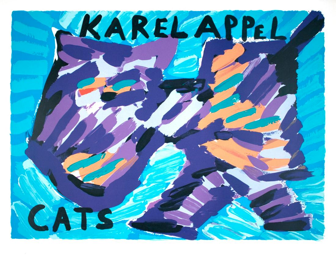 Karel Appel - Cats - 1978 Lithograph 25.5" x 32.25" (1 of 1)