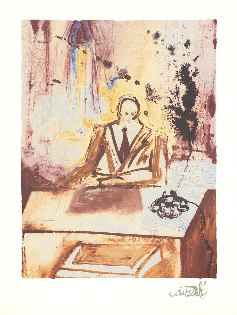 Salvador Dali - The Businessman - 1989 Offset Lithograph 33" x 24.75" (1 of 1)