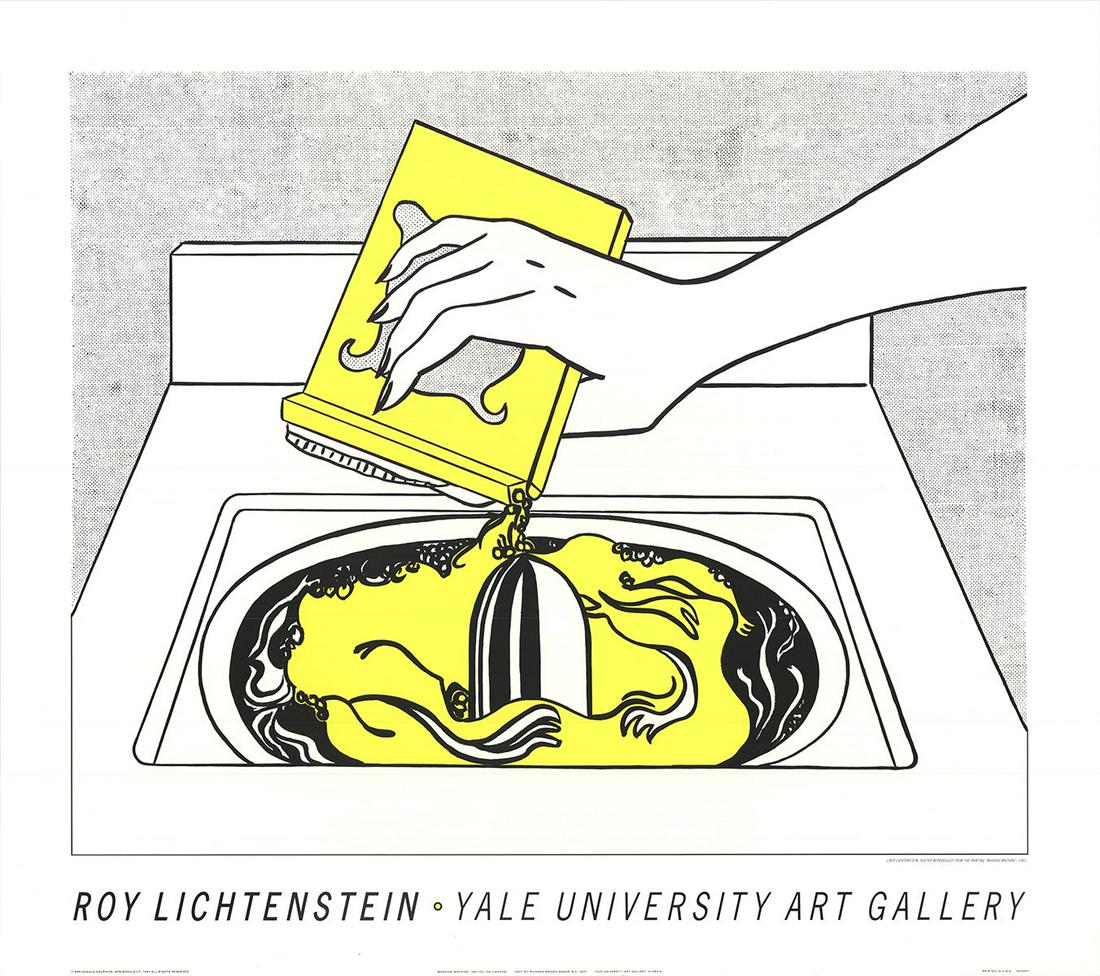 Roy Lichtenstein - Washing Machine - 1991 Offset Lithograph 24" x 27" (1 of 3)