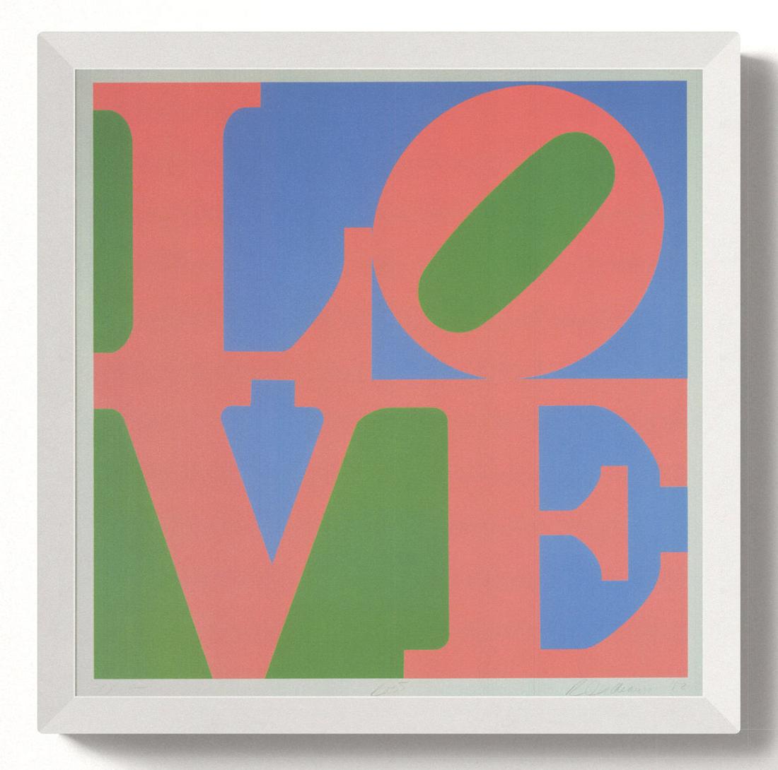 Robert Indiana - Roses, From "The Garden of Love" - 2012 Offset Lithograph 18.5" x 18.25" (1 of 1)