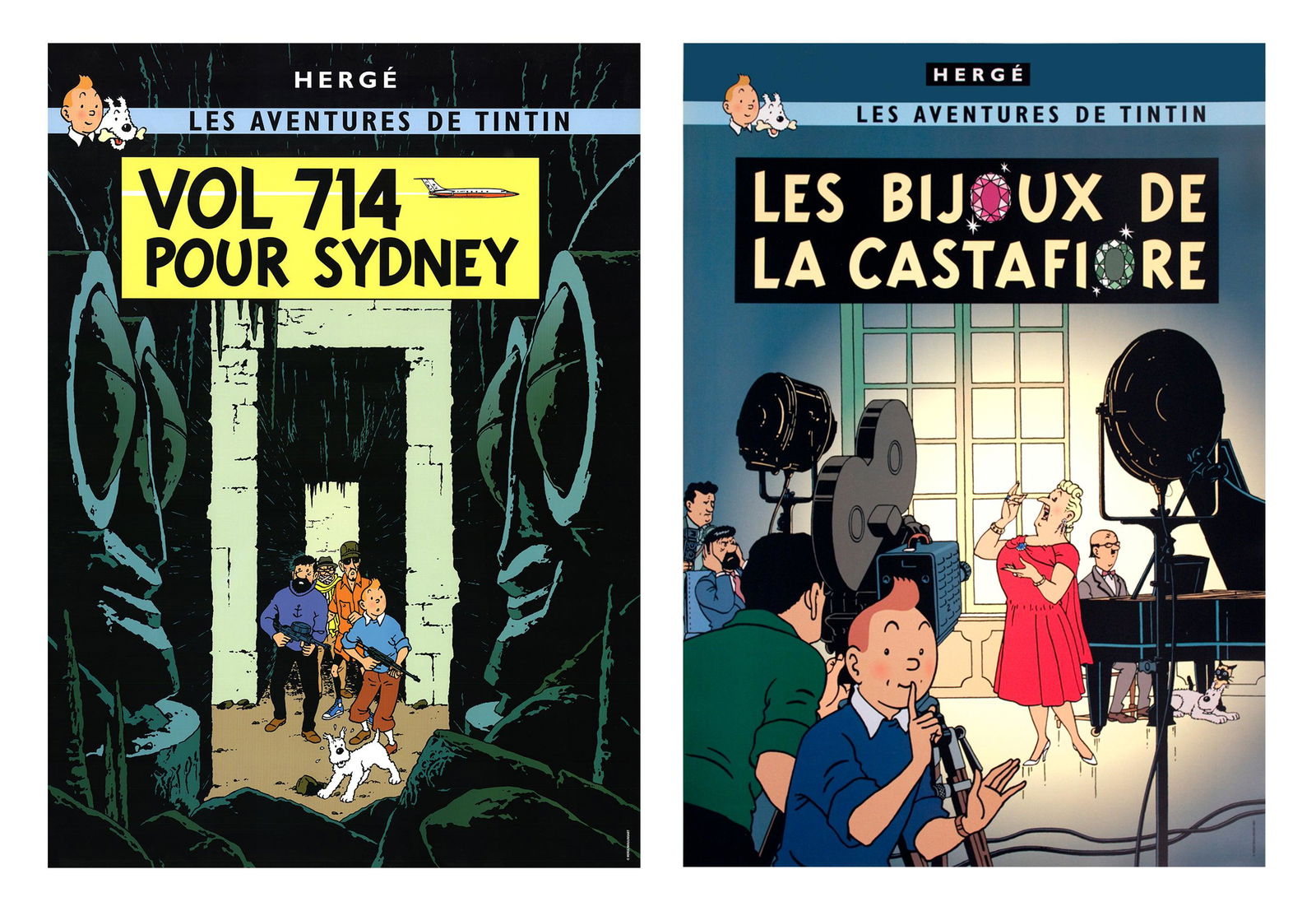 Bundle- 2 Assorted Herge Tintin Posters (1 of 3)