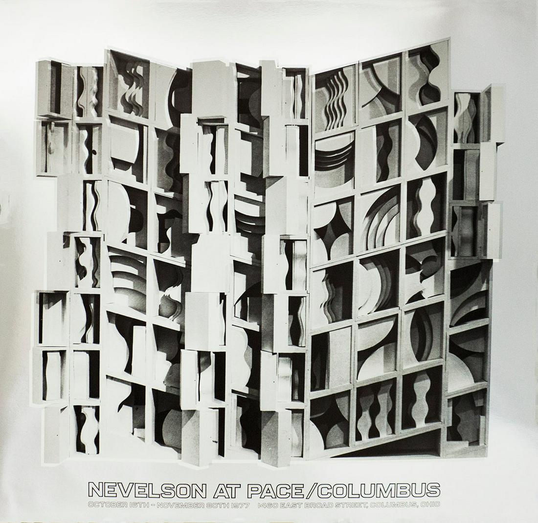 100 Louise Nevelson 1977 At Pace Columbus (Silver) Foil Prints (1 of 1)