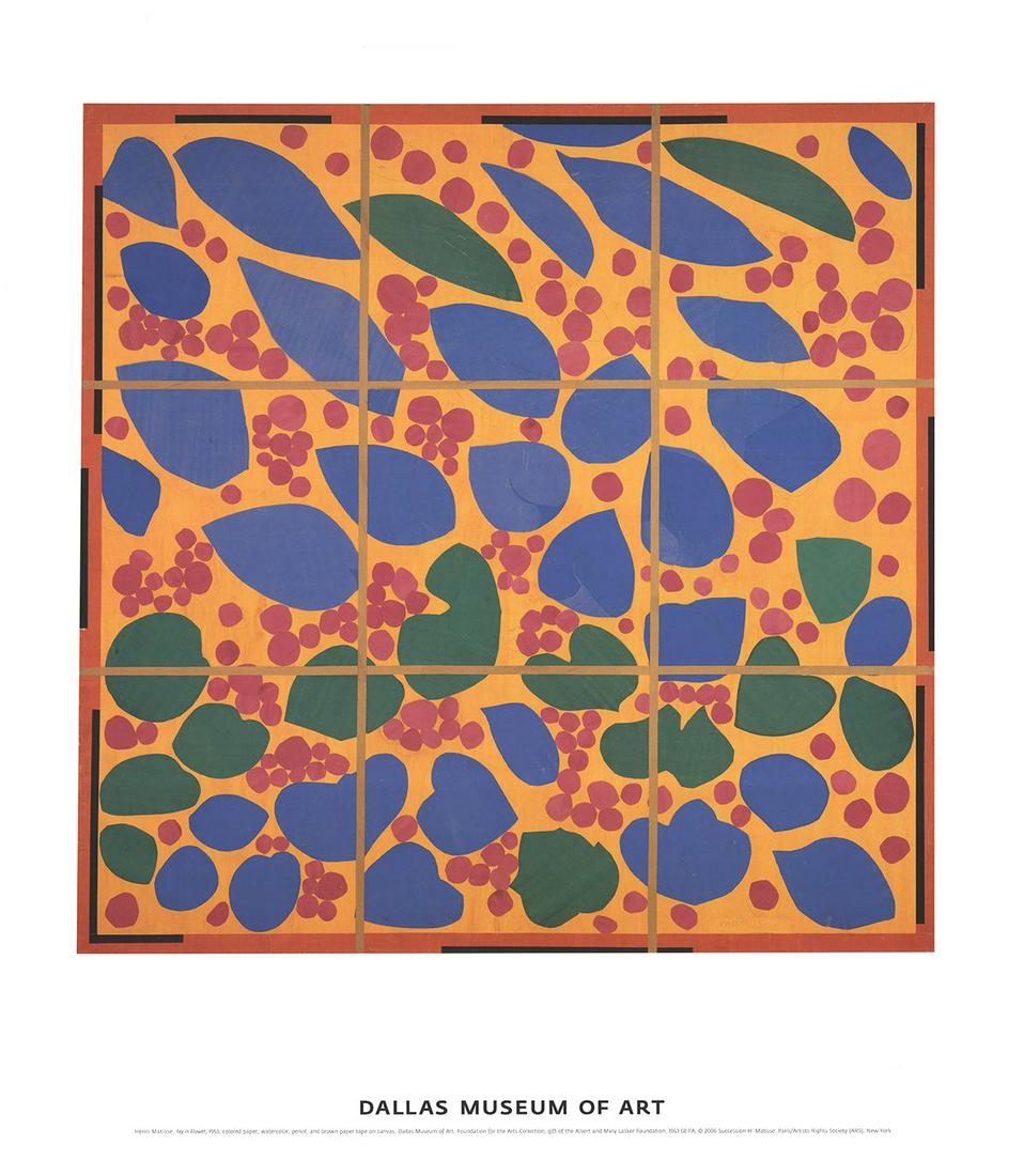 25 Henri Matisse 2006 Ivy in Flower Posters: This is a pack of 25 Offset Lithographs by Matisse, titled "Ivy in Flower". The overall size of each Offset Lithograph measures 27.5 x 24 inches. The Offset Lithographs are Unsigned . The condition of