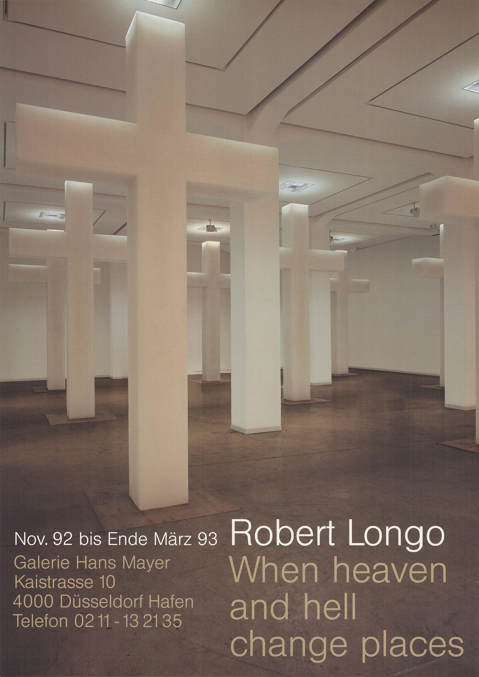 25 Robert Longo 1992 When Heaven and Hell Change Places Posters: This is a pack of 25 Offset Lithographs by Longo, titled "When Heaven and Hell Change Places". The overall size of each Offset Lithograph measures 33 x 23.5 inches. The Offset Lithographs are Unsigned