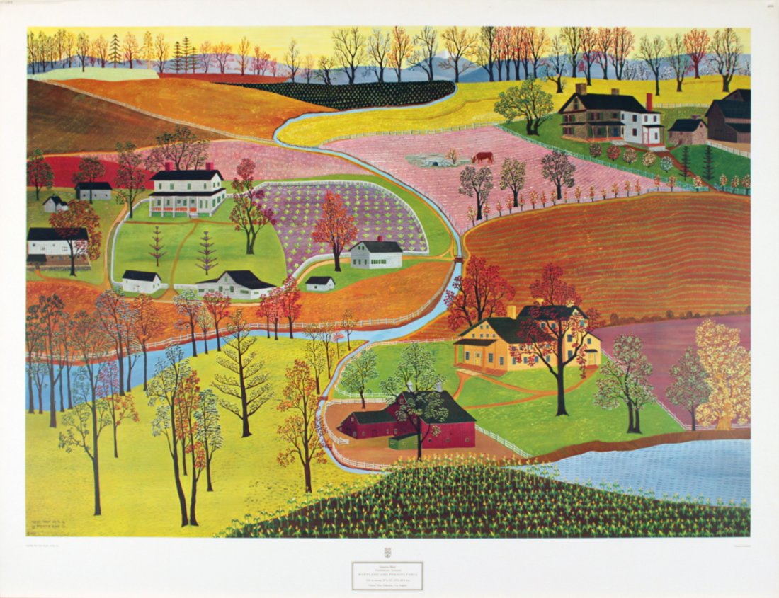 Blair Maryland and Pennsylvania Poster: Reference #: ULYY7307 Artist Name: Blair, Streeter Title: Maryland and Pennsylvania Medium: Offset Lithograph Edition Size: Unknown Year: Unknown Paper Size: 29.25 x 38.75 inches Image Size: 25 x 36 i