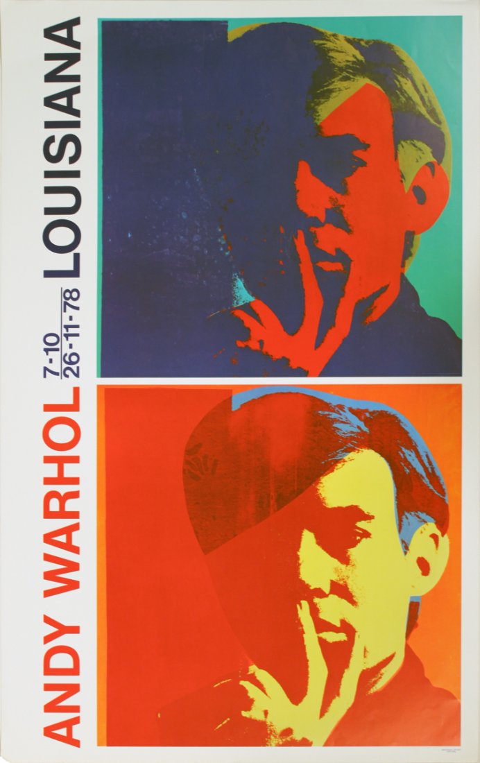 1978 Warhol Double Self-Portrait Poster: Reference #: ULYY9112 Artist Name: Warhol, Andy Title: Double Self-Portrait Medium: Offset Lithograph Edition Size: Unknown Year: 1978 Paper Size: 39.25 x 24.5 inches Image Size: 37.5 x 18.5 inches Co