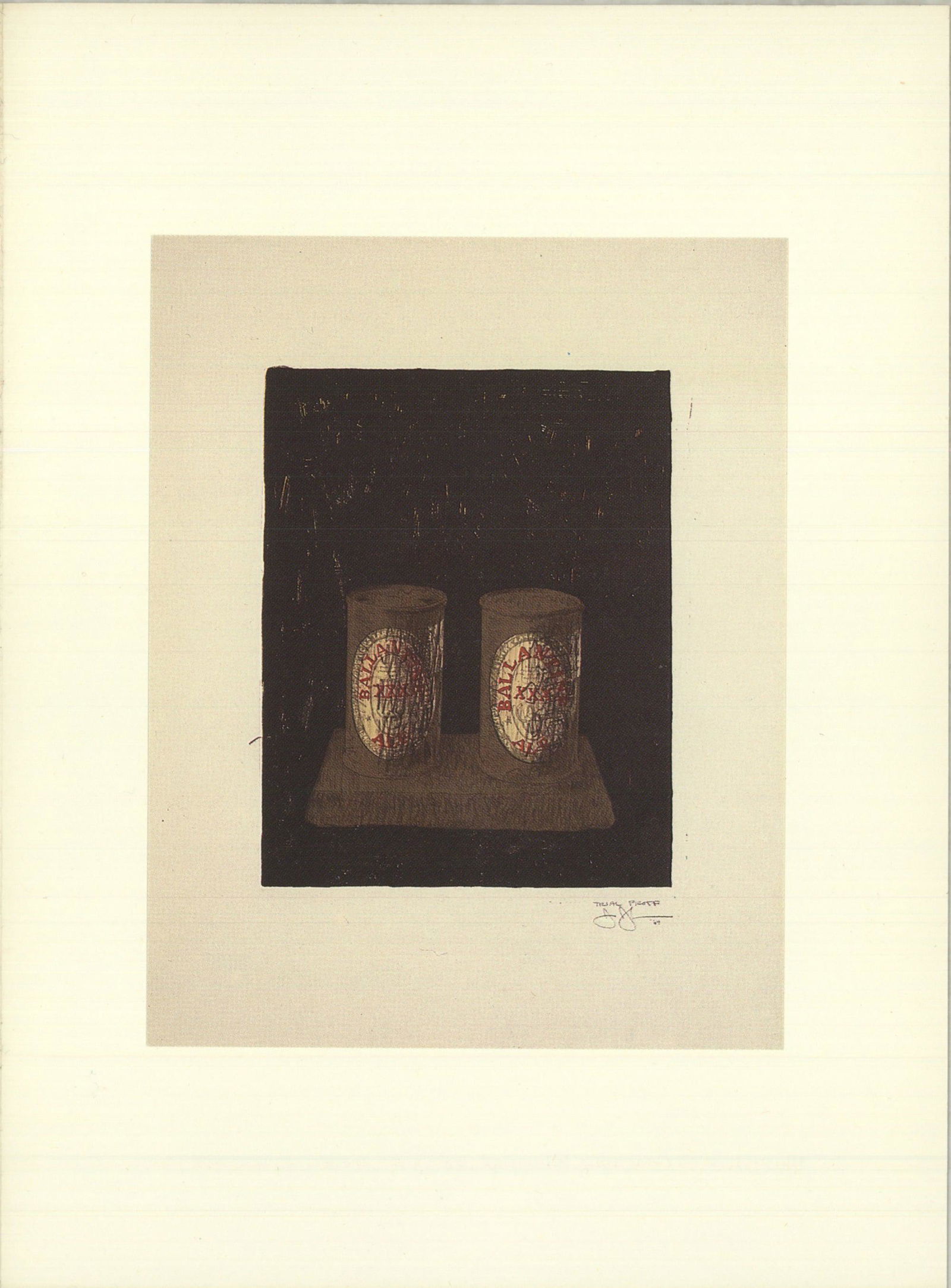 Jasper Johns - Ale Cans - 1985  6.75" x 5" (1 of 1)